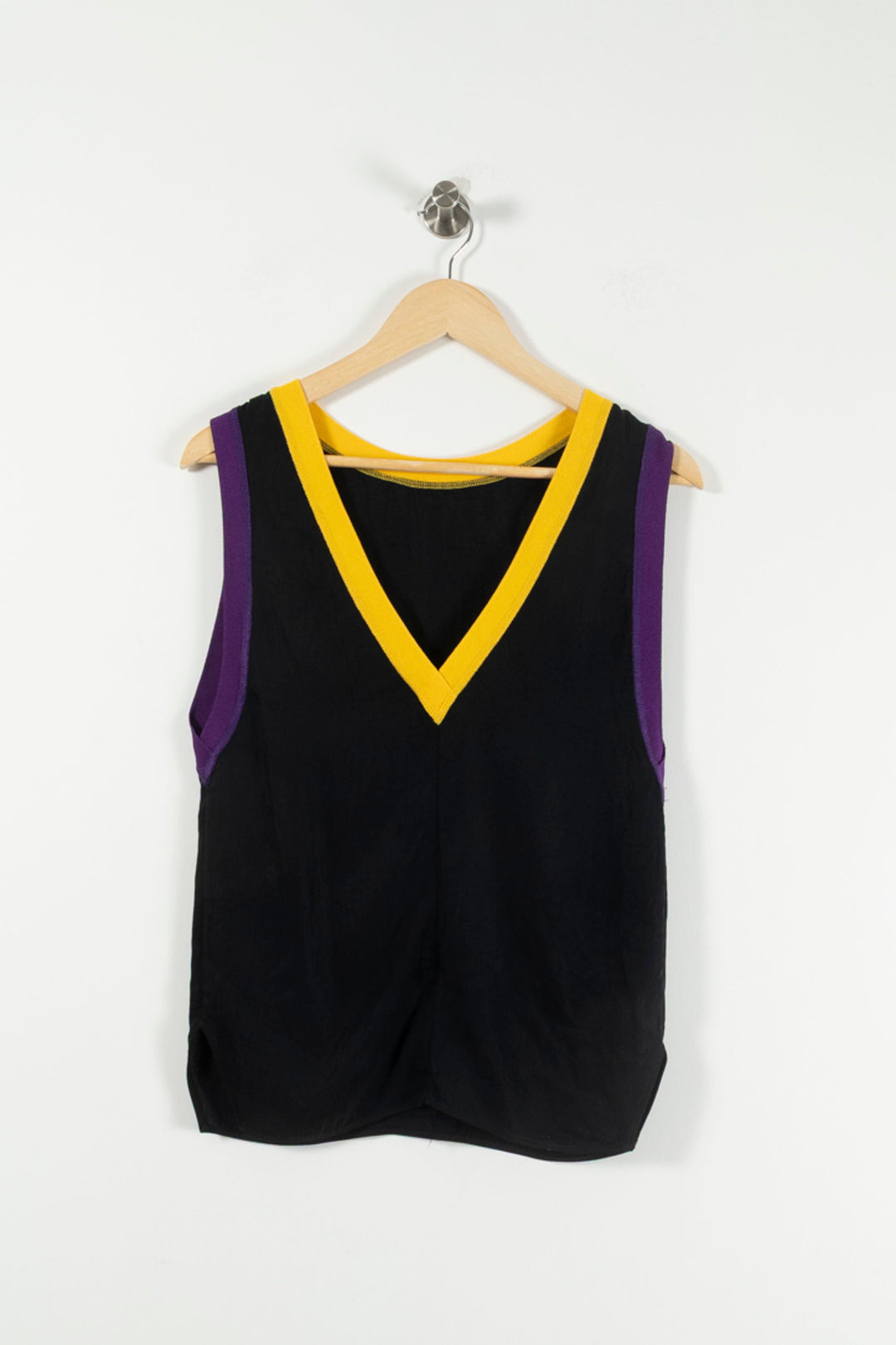 Débardeur Noir Violet et Jaune - Taille S/36 de la marque Sandro | PARAD61753 - Vendu par Paradigme - Image 4