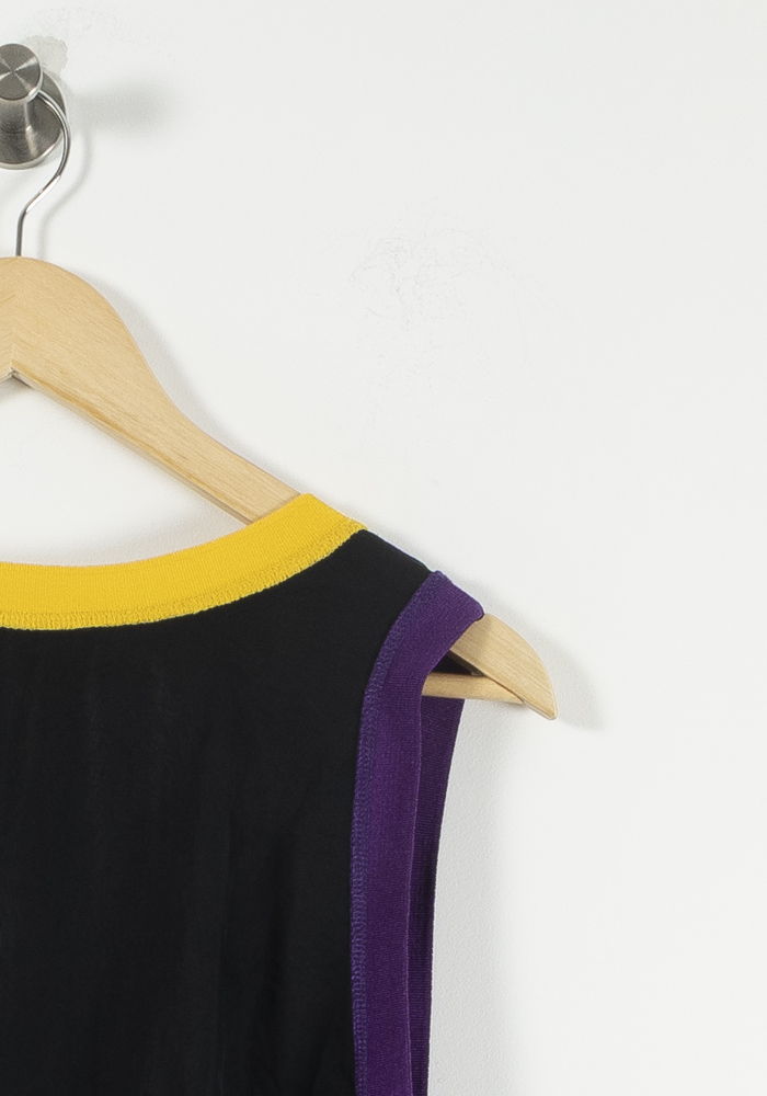 Débardeur Noir Violet et Jaune - Taille S/36 de la marque Sandro | PARAD61753 - Vendu par Paradigme - Image 3