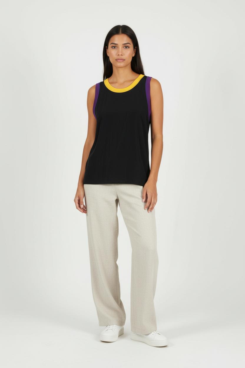 Débardeur Noir Violet et Jaune - Taille S/36 de la marque Sandro | PARAD61753 - Vendu par Paradigme - Image 1
