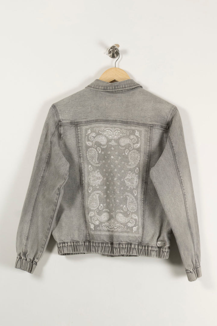 Veste en Jean Grise - Taille M/38 de la marque IKKS | PARAD61754 - Vendu par Paradigme - Image 4