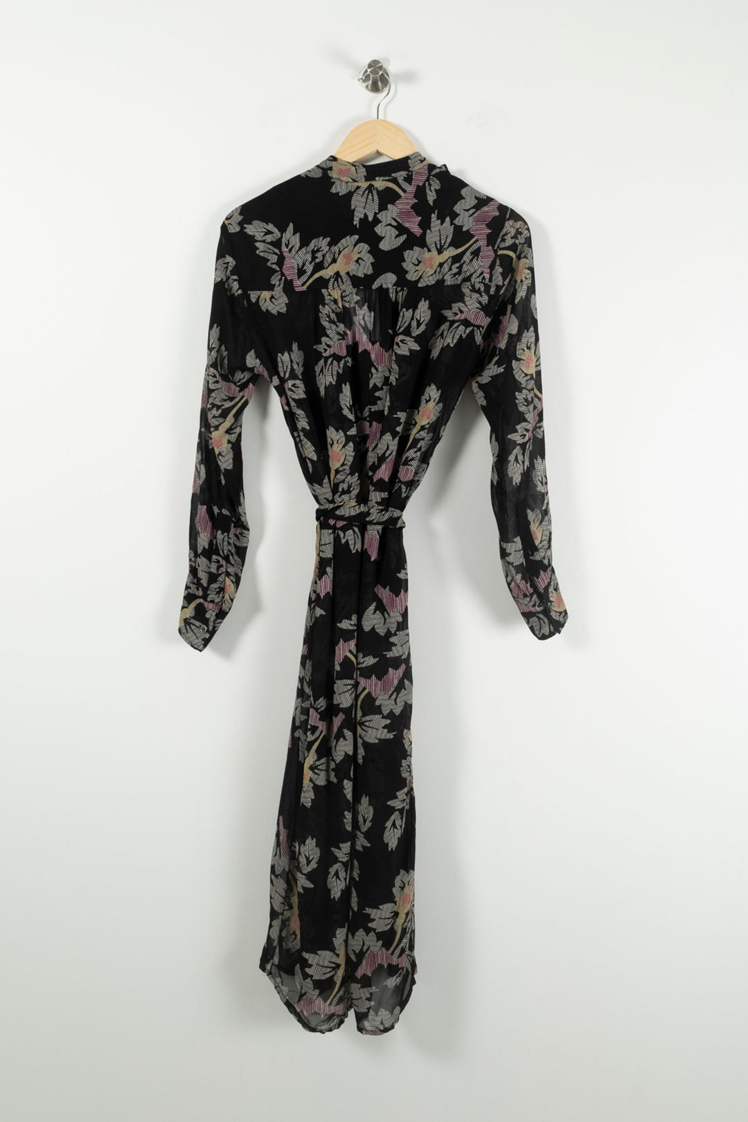 Robe Longue Noire à Motifs - Taille S/36 de la marque Isabel Marant étoile | PARAD61757 - Vendu par Paradigme - Image 4