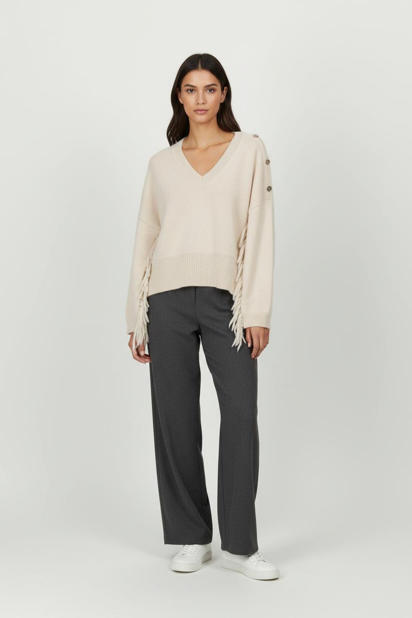Pull Beige - Taille L/40 de la marque Liu Jo | PARAD61761 - Vendu par Paradigme - Image 1