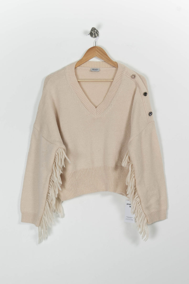 Pull Beige - Taille L/40 de la marque Liu Jo | PARAD61761 - Vendu par Paradigme - Image 2