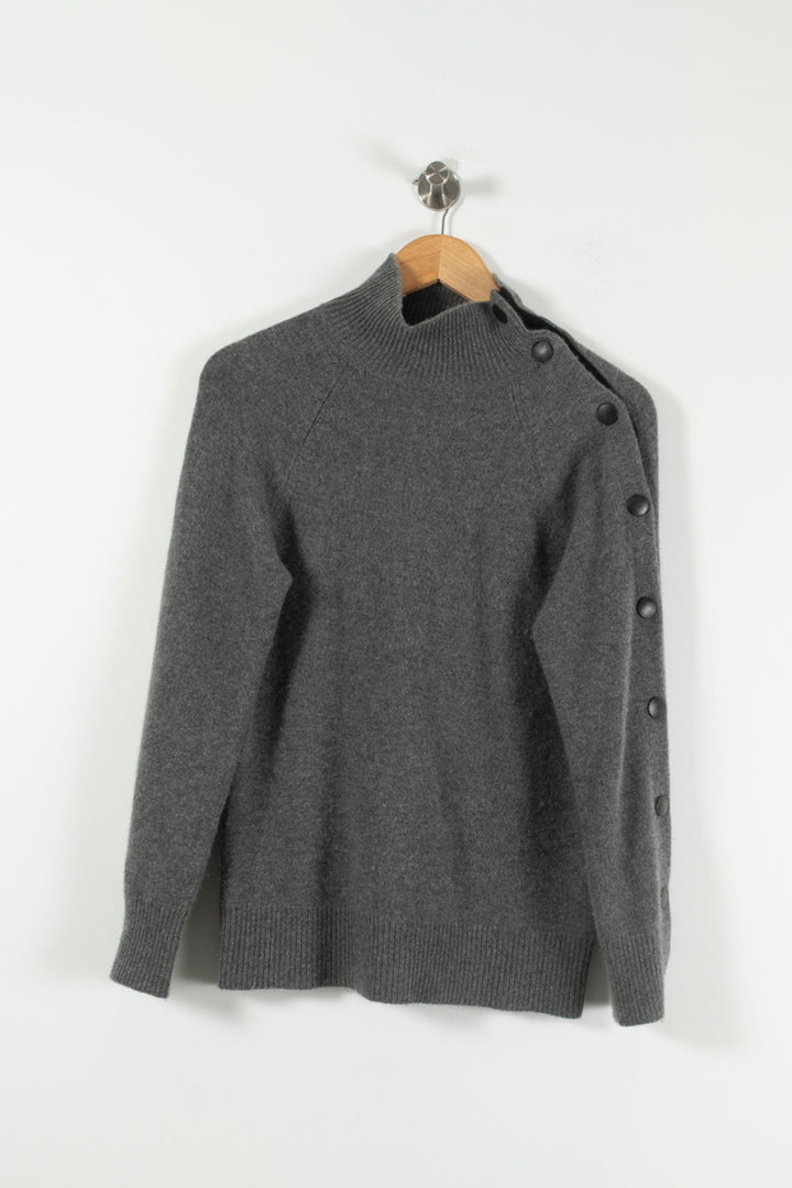 Pull Gris - Taille S/36 de la marque Notshy Cashmere | PARAD61762 - Vendu par Paradigme - Image 2