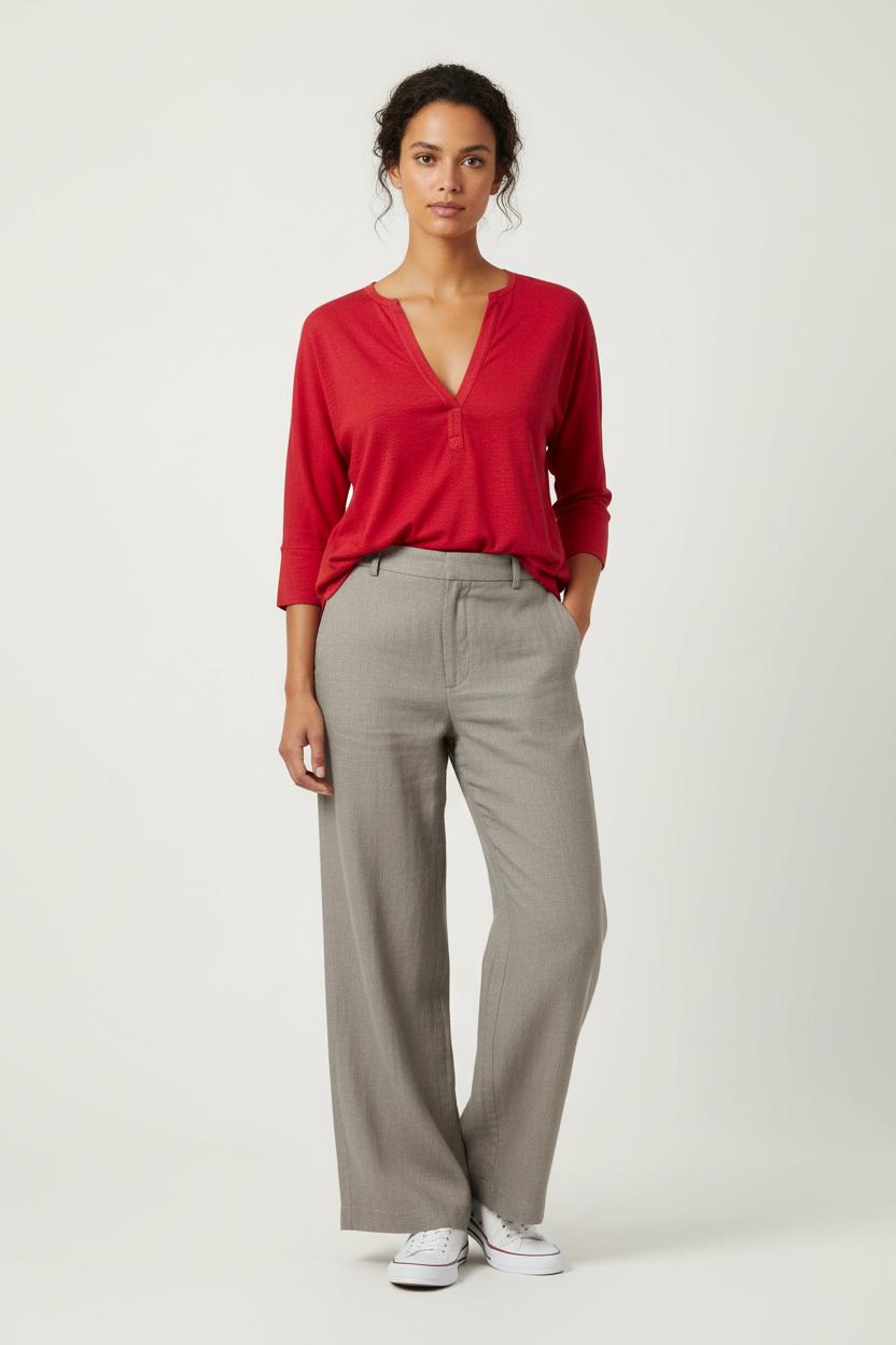Blouse Rouge - Taille XS/34 de la marque ba&sh | PARAD61773 - Vendu par Paradigme - Image 1