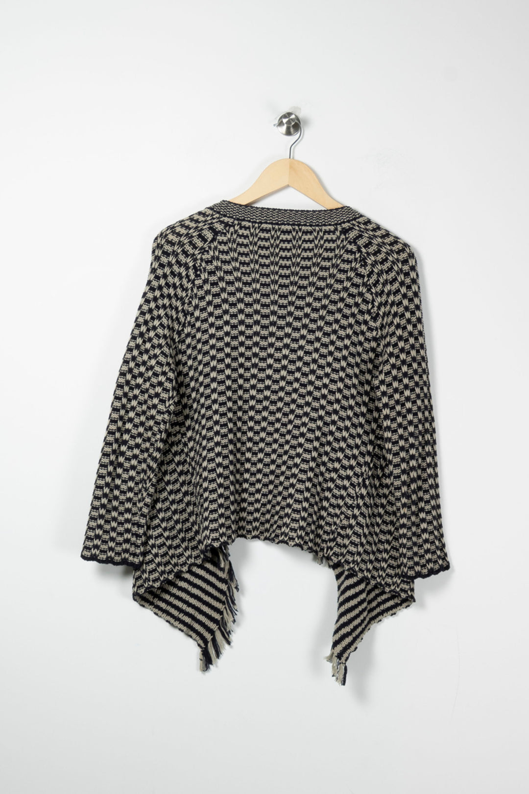 Cardigan Bleu Marine et Beige - Taille M/38 de la marque Gerard Darel | PARAD61776 - Vendu par Paradigme - Image 4
