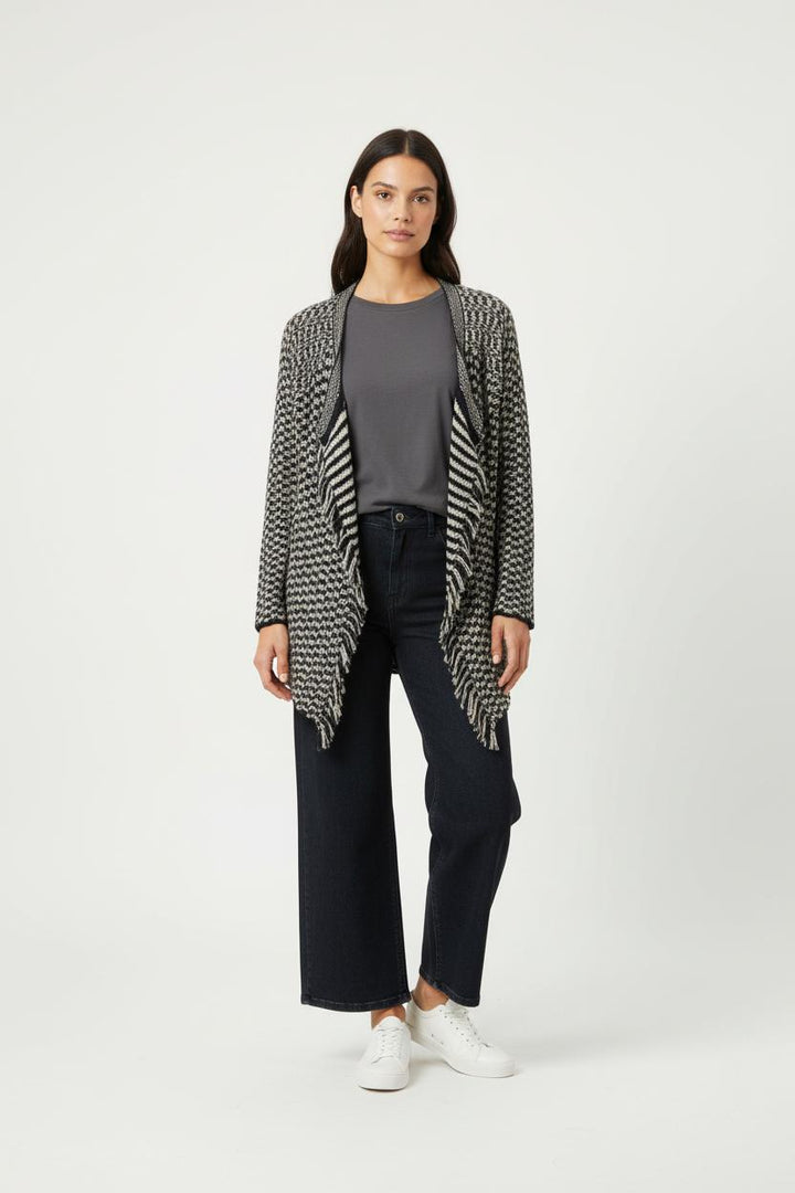 Cardigan Bleu Marine et Beige - Taille M/38 de la marque Gerard Darel | PARAD61776 - Vendu par Paradigme - Image 1
