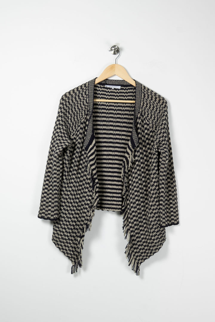 Cardigan Bleu Marine et Beige - Taille M/38 de la marque Gerard Darel | PARAD61776 - Vendu par Paradigme - Image 2