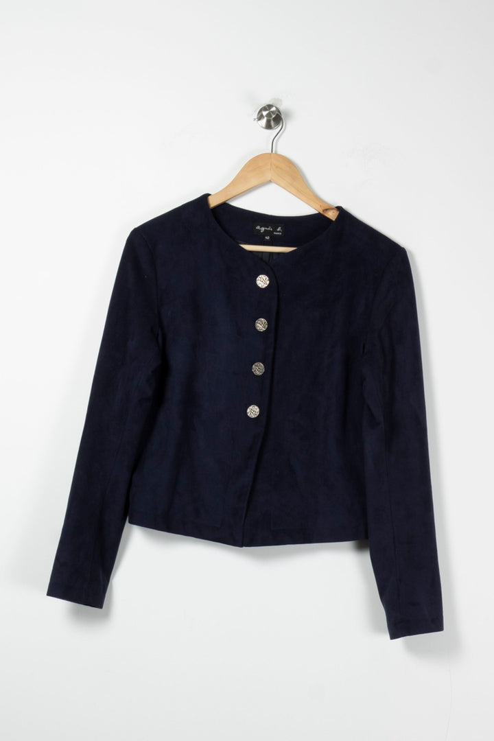 Veste Bleue - Taille L/40 de la marque Agnès b. | PARAD61778 - Vendu par Paradigme - Image 2