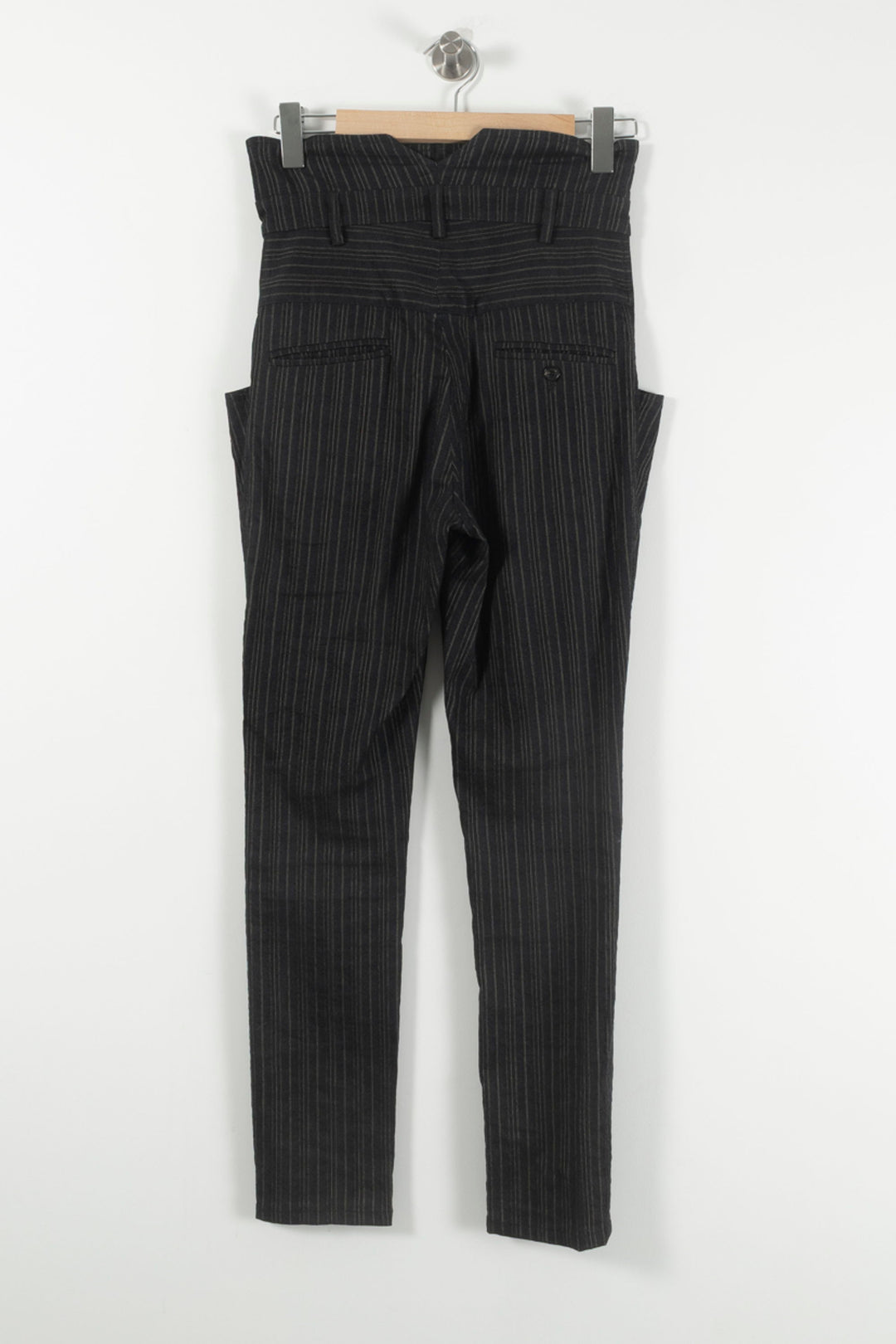Pantalon Noir à Rayures - Taille S/36 de la marque Isabel Marant | PARAD61780 - Vendu par Paradigme - Image 4