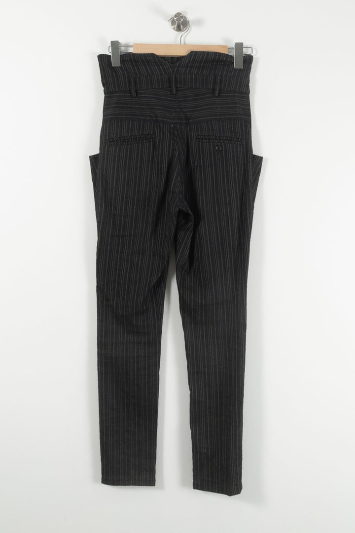 Pantalon Noir à Rayures - Taille S/36 de la marque Isabel Marant | PARAD61780 - Vendu par Paradigme - Image 4