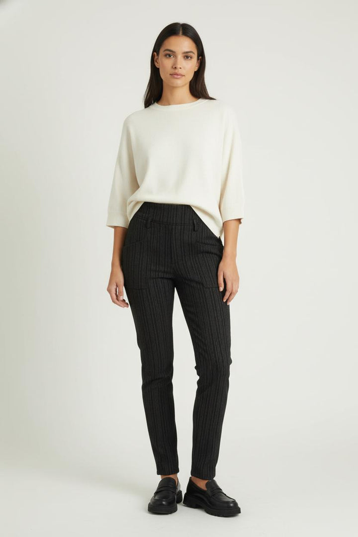 Pantalon Noir à Rayures - Taille S/36 de la marque Isabel Marant | PARAD61780 - Vendu par Paradigme - Image 1