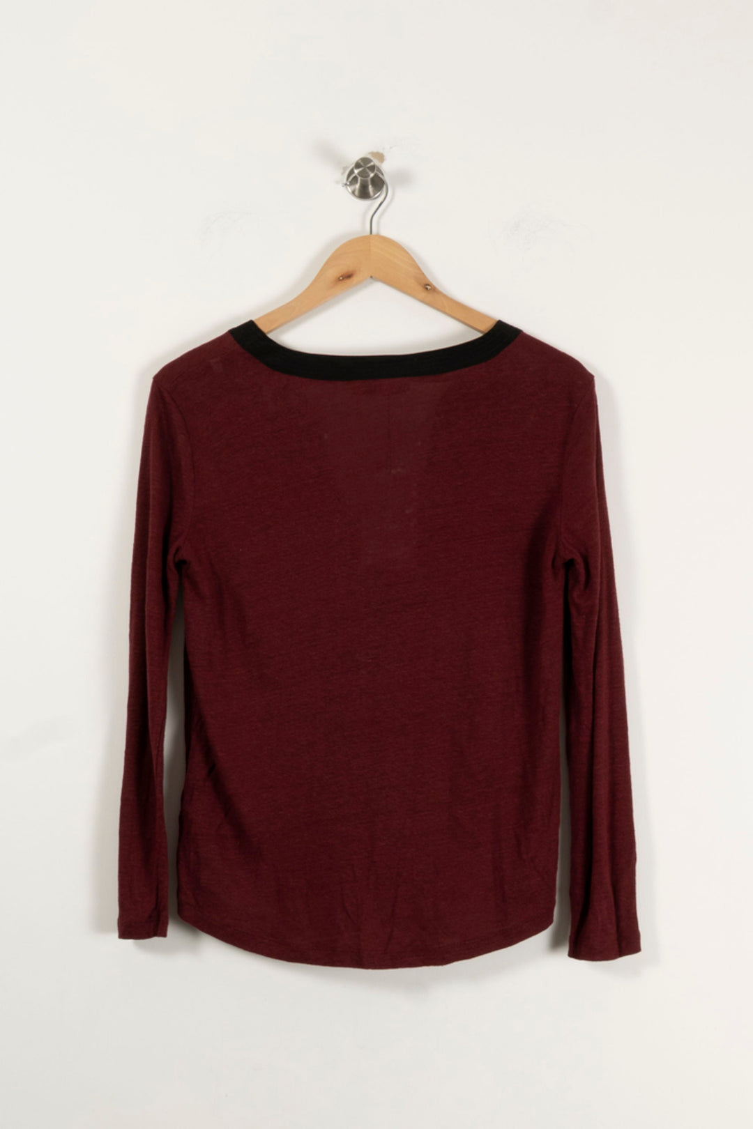 Tunique Bordeaux et Noir - Taille L/40 de la marque Sandro | PARAD61786 - Vendu par Paradigme - Image 4