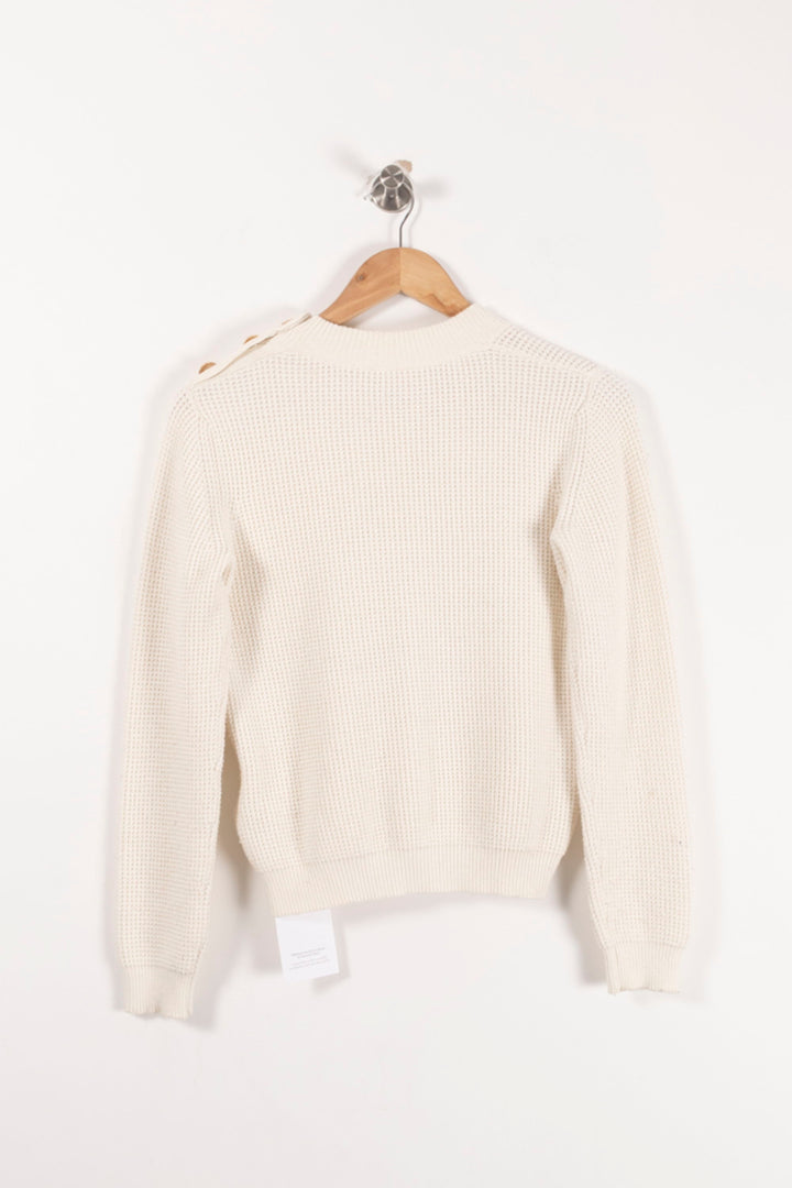 Pull Blanc - Taille XS/34 de la marque Marie Sixtine | PARAD61802 - Vendu par Paradigme - Image 4