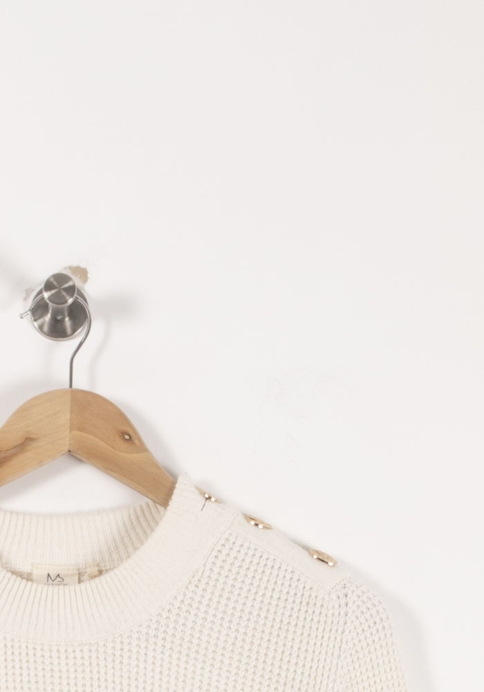 Pull Blanc - Taille XS/34 de la marque Marie Sixtine | PARAD61802 - Vendu par Paradigme - Image 3