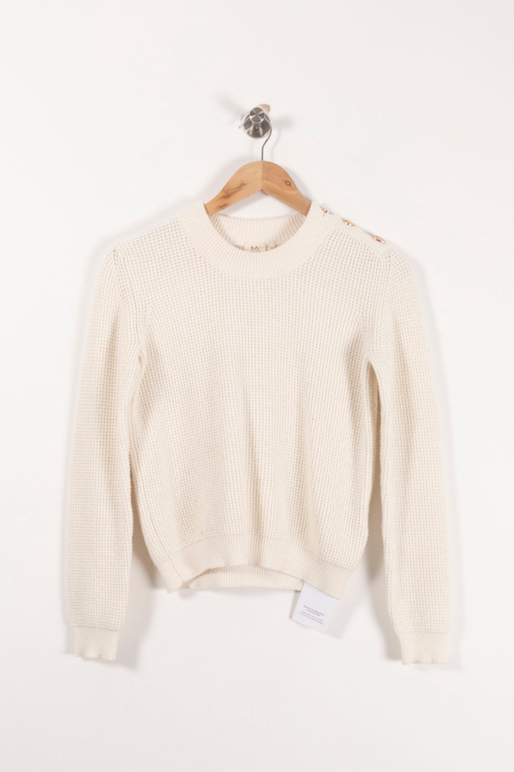 Pull Blanc - Taille XS/34 de la marque Marie Sixtine | PARAD61802 - Vendu par Paradigme - Image 2