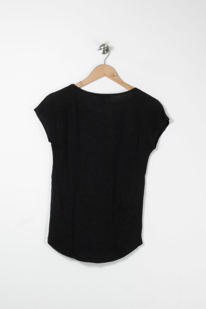 Tee-shirt Noir et Blanc - Taille S/36 de la marque Sandro | PARAD61806 - Vendu par Paradigme - Image 4