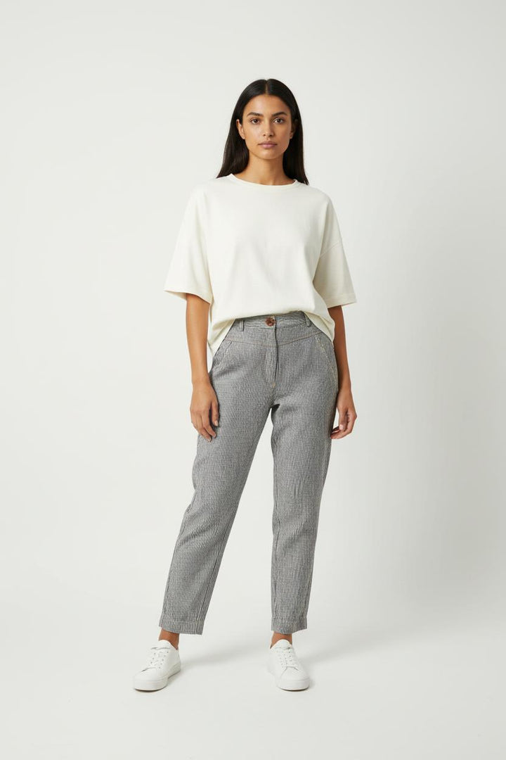 Pantalon Rayé Noir et Blanc - Taille XS/34 de la marque Sessùn | PARAD61811 - Vendu par Paradigme - Image 1