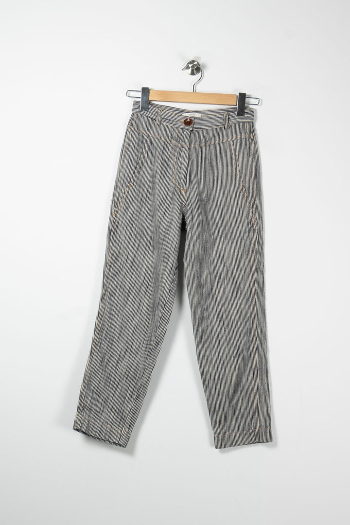 Pantalon Rayé Noir et Blanc - Taille XS/34 de la marque Sessùn | PARAD61811 - Vendu par Paradigme - Image 2