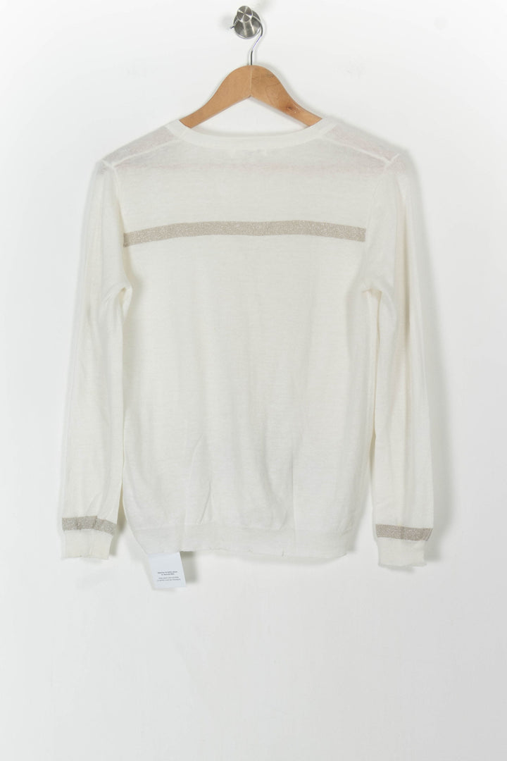Gilet Blanc et Beige - Taille M/38 de la marque Grace & Mila | PARAD61812 - Vendu par Paradigme - Image 4