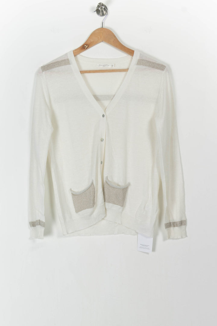 Gilet Blanc et Beige - Taille M/38 de la marque Grace & Mila | PARAD61812 - Vendu par Paradigme - Image 2