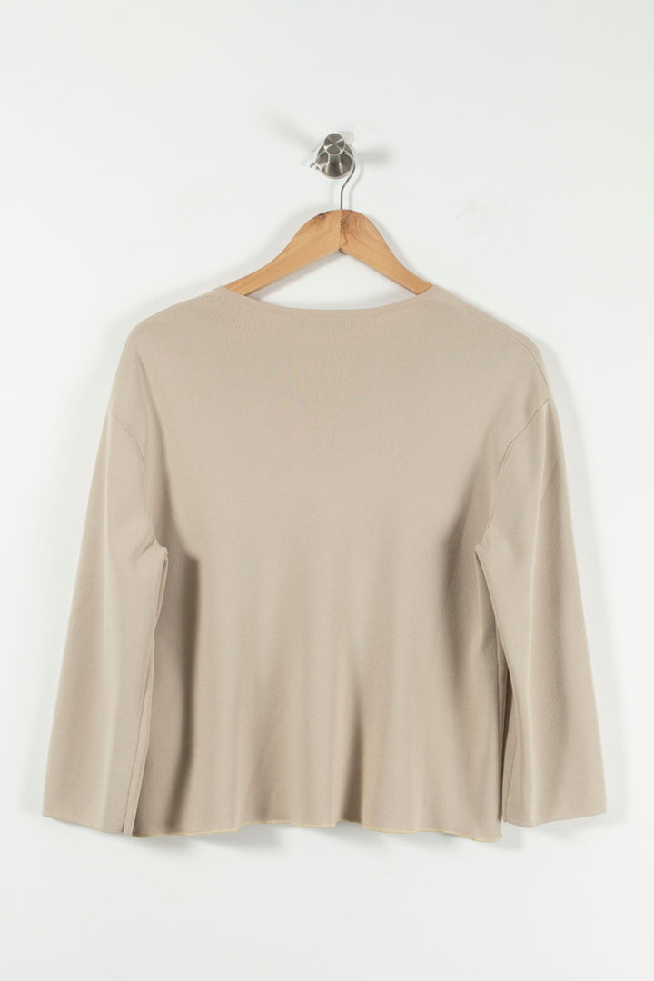 Blouse Beige - Taille S/36 de la marque Max Mara | PARAD61818 - Vendu par Paradigme - Image 4