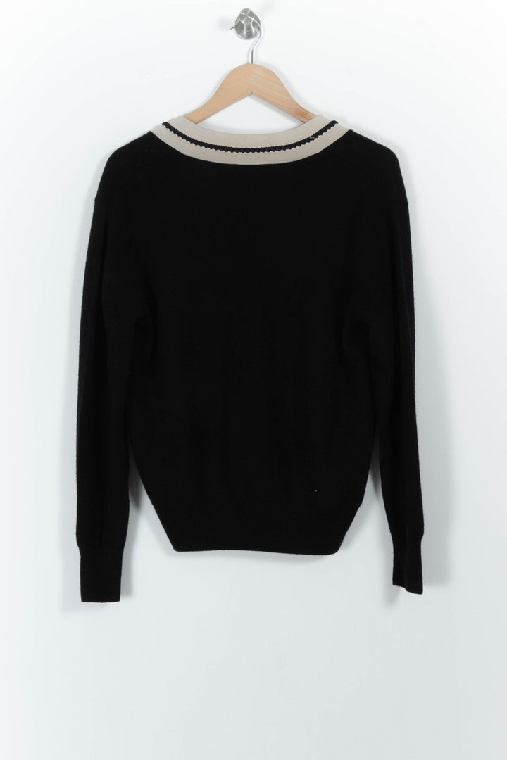 Pull Noir et Beige - Taille M/38 de la marque Sandro | PARAD61820 - Vendu par Paradigme - Image 4