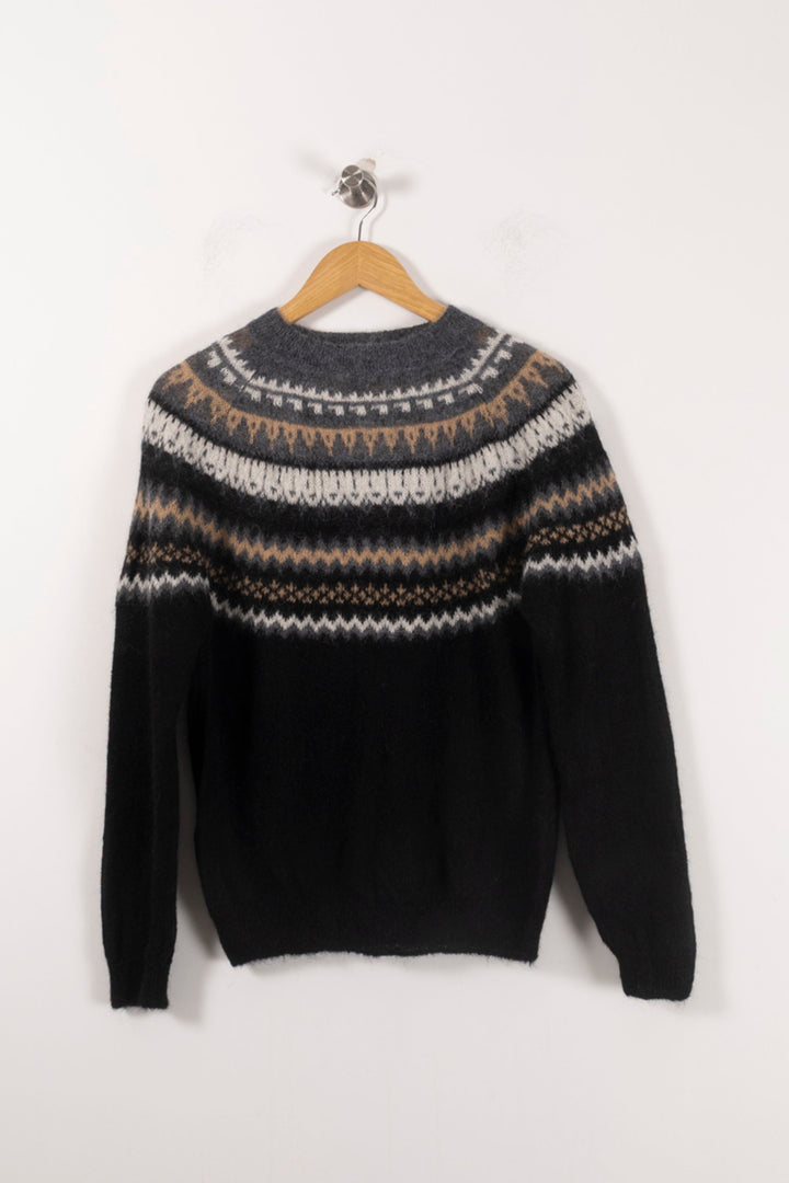 Pull Gris et Noir - Taille L/40 de la marque Maje | PARAD61823 - Vendu par Paradigme - Image 4