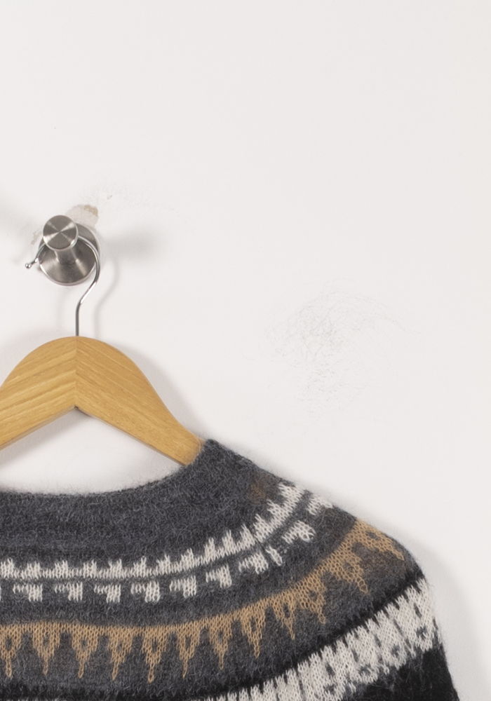 Pull Gris et Noir - Taille L/40 de la marque Maje | PARAD61823 - Vendu par Paradigme - Image 3