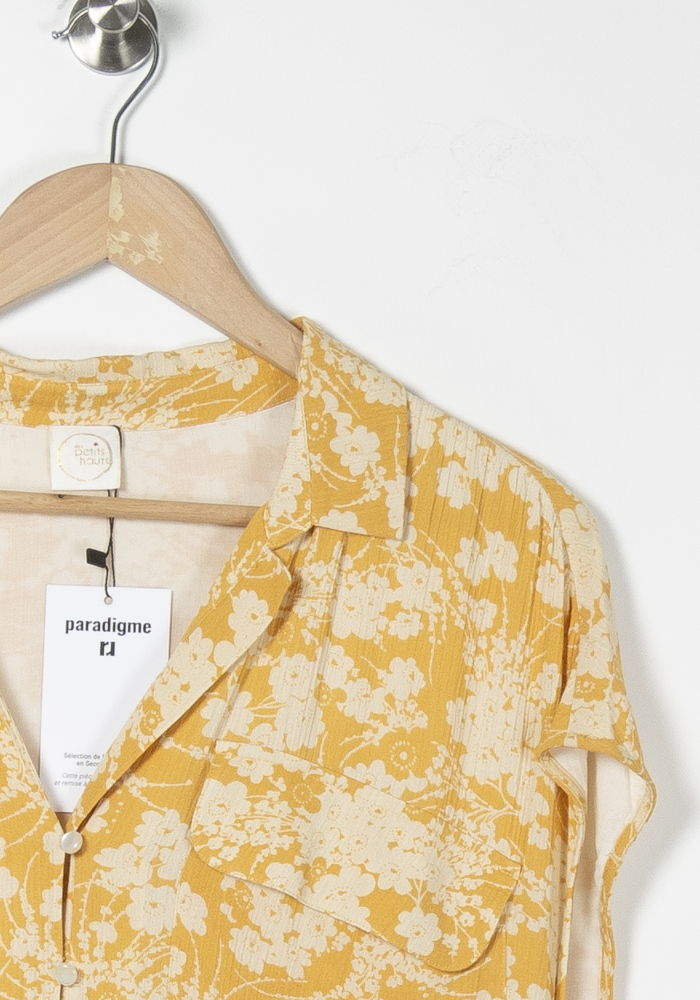 Robe Longue Jaune et Blanche - Taille S/36 de la marque Des petits hauts | PARAD61839 - Vendu par Paradigme - Image 3