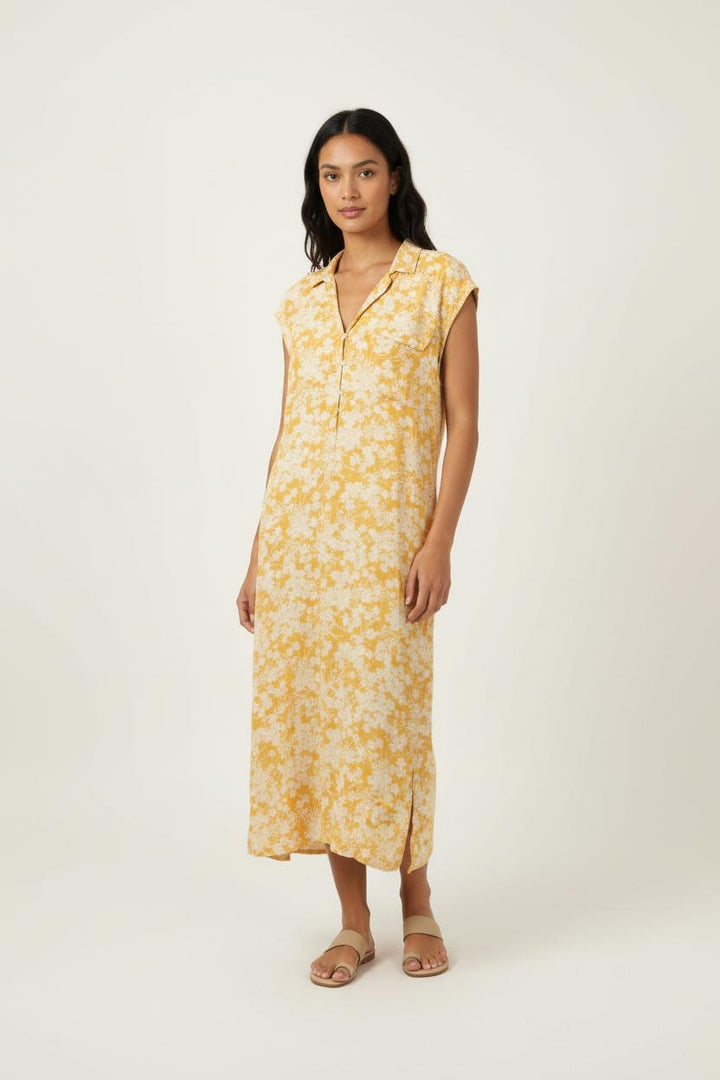 Robe Longue Jaune et Blanche - Taille S/36 de la marque Des petits hauts | PARAD61839 - Vendu par Paradigme - Image 1
