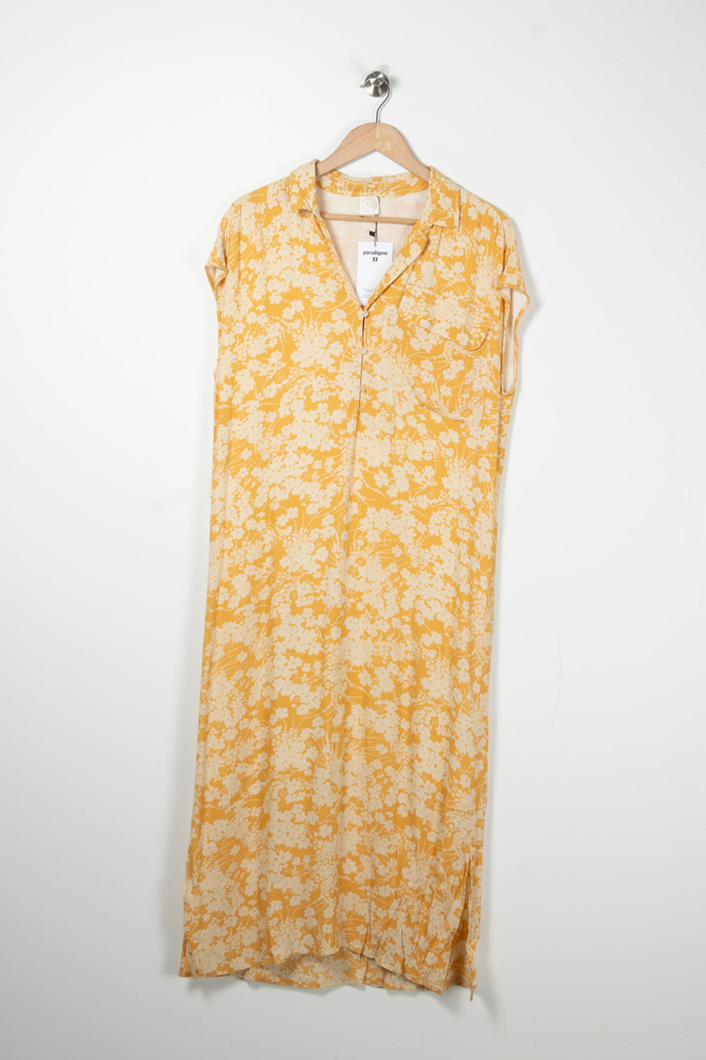 Robe Longue Jaune et Blanche - Taille S/36 de la marque Des petits hauts | PARAD61839 - Vendu par Paradigme - Image 2