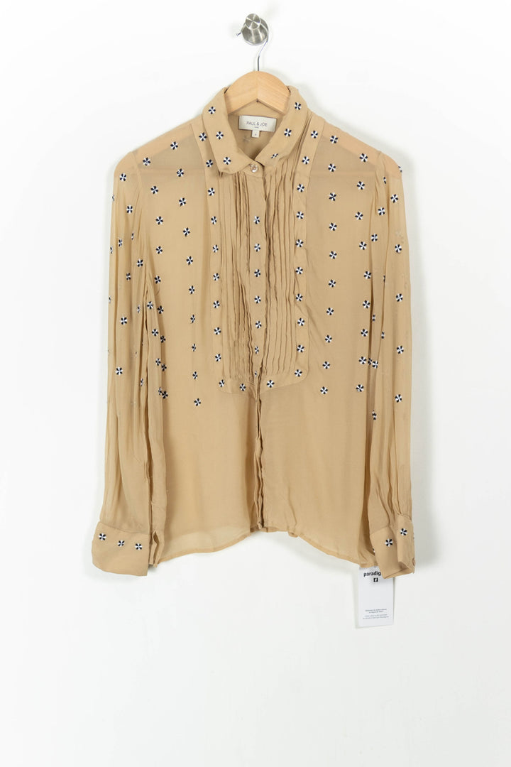 Blouse Beige et Bleu - Taille XL/42 de la marque Paul & Joe | PARAD61845 - Vendu par Paradigme - Image 2