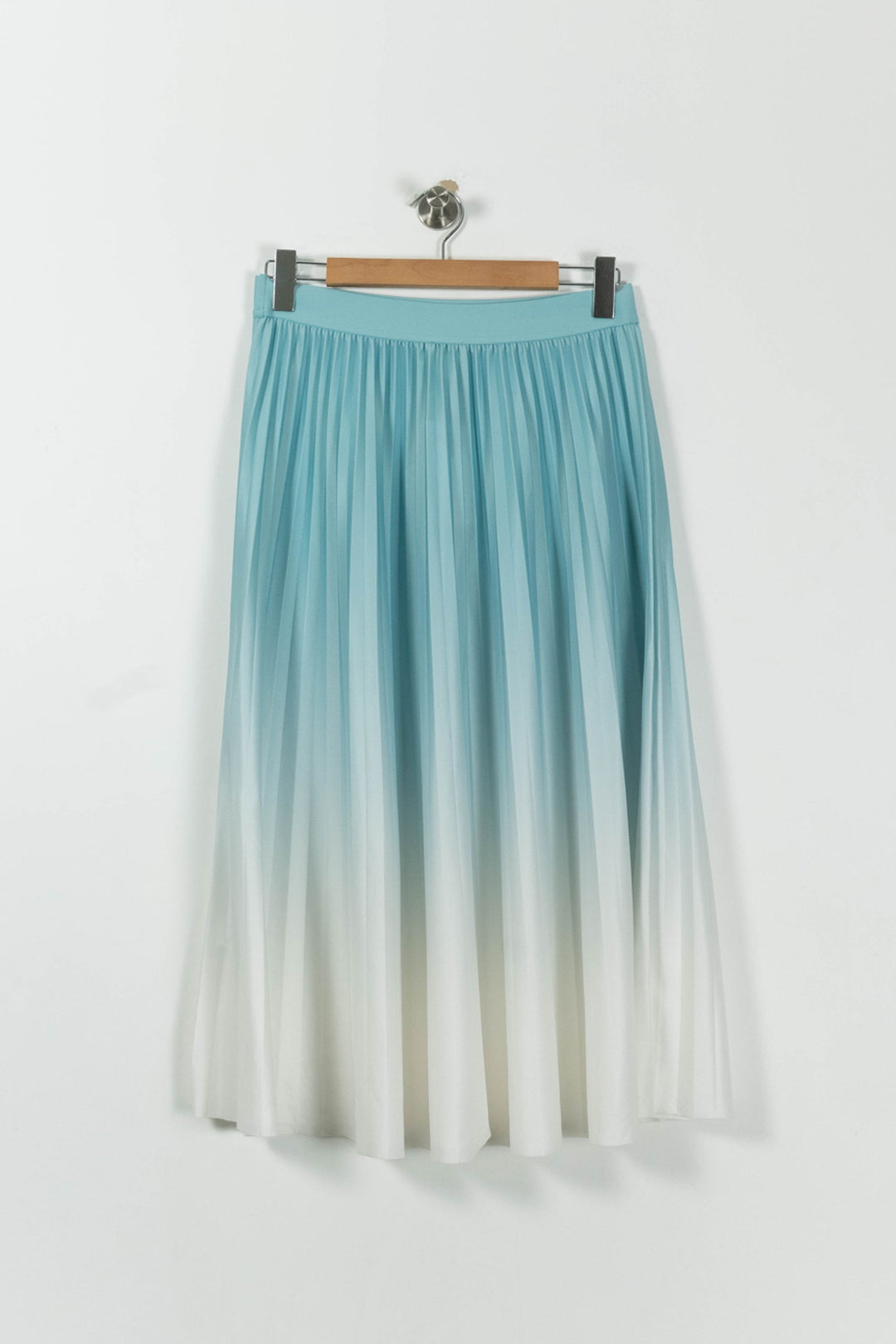 Jupe Plissée Bleue et Blanche - Taille XL/42 de la marque Maison 123 | PARAD61848 - Vendu par Paradigme - Image 4