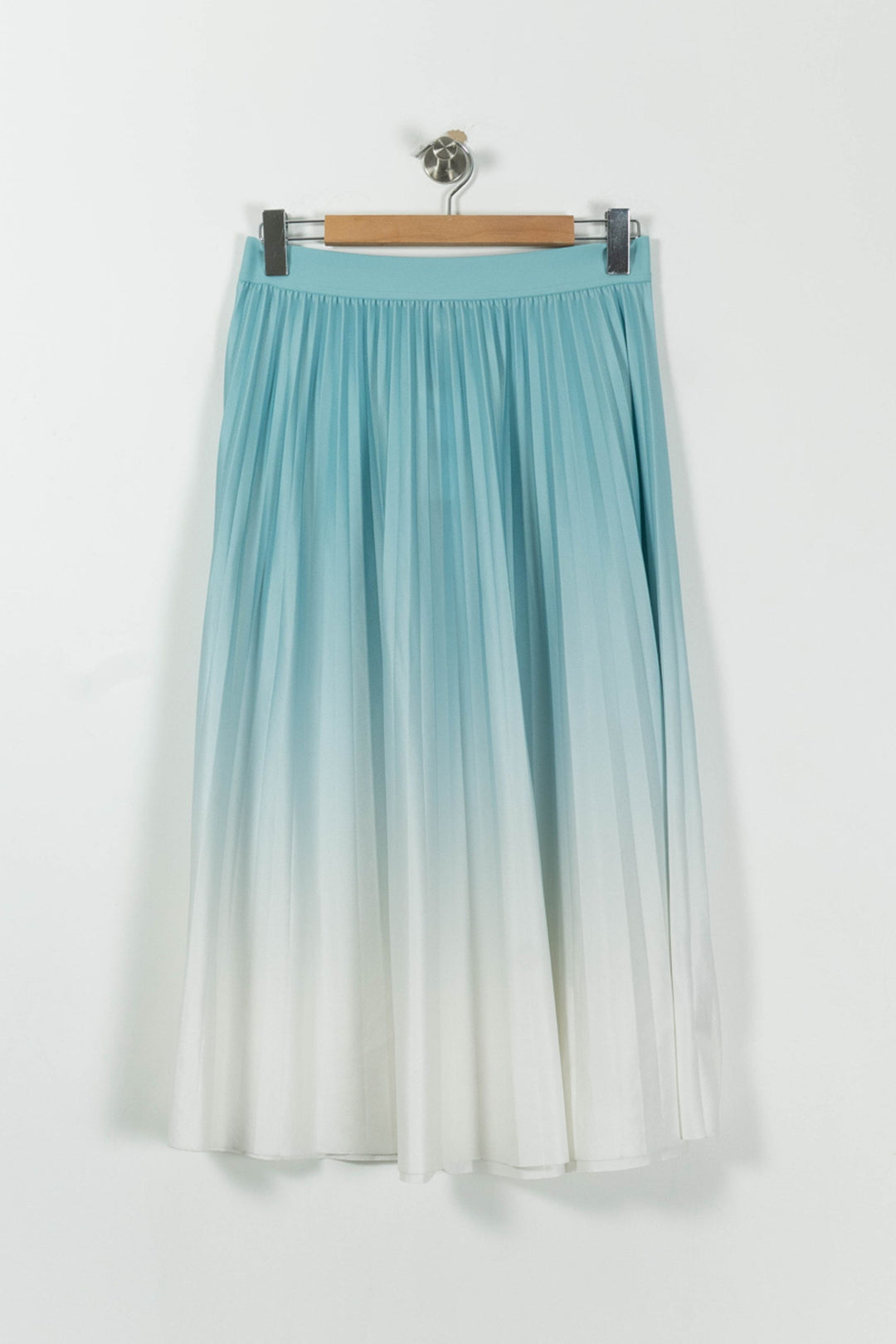 Jupe Plissée Bleue et Blanche - Taille XL/42 de la marque Maison 123 | PARAD61848 - Vendu par Paradigme - Image 2