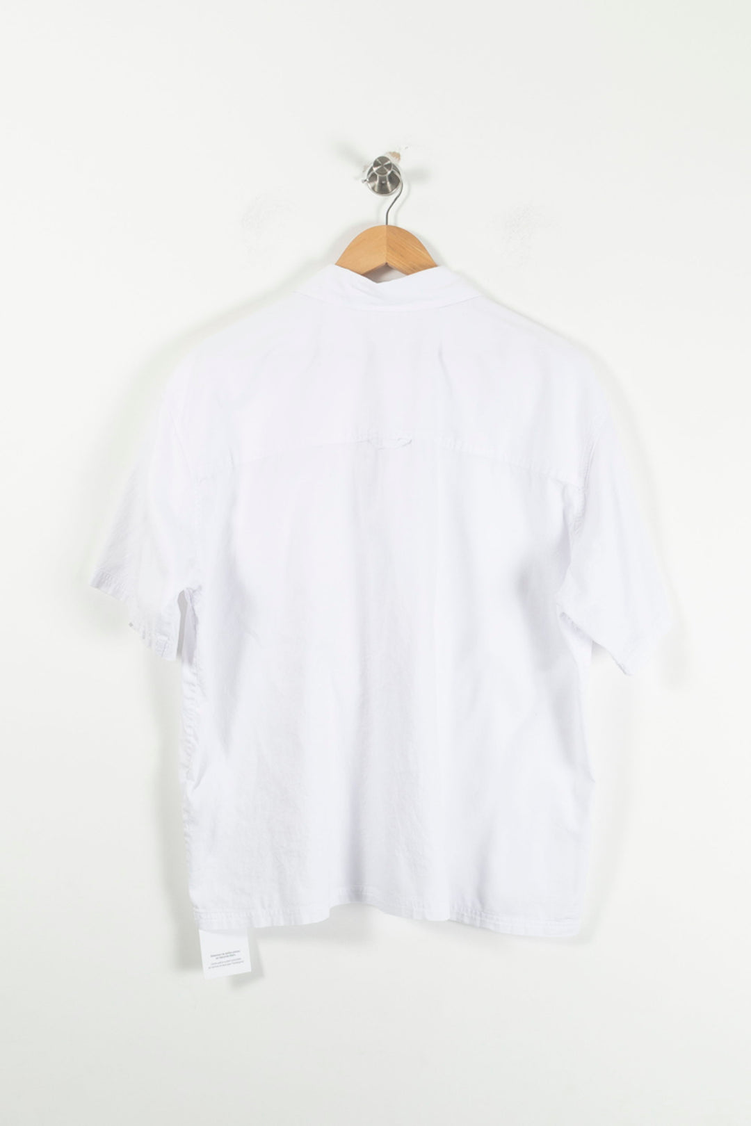 Chemise Manches Courtes Blanche - Taille M/38 de la marque American Vintage | PARAD61851 - Vendu par Paradigme - Image 4