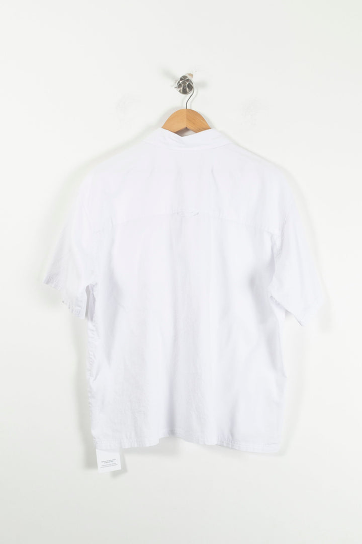 Chemise Manches Courtes Blanche - Taille M/38 de la marque American Vintage | PARAD61851 - Vendu par Paradigme - Image 4