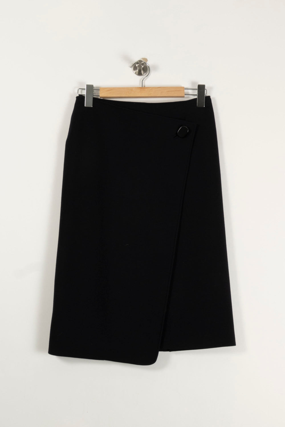 Jupe Portefeuille Noire - Taille S/36 de la marque Joseph | PARAD61855 - Vendu par Paradigme - Image 2