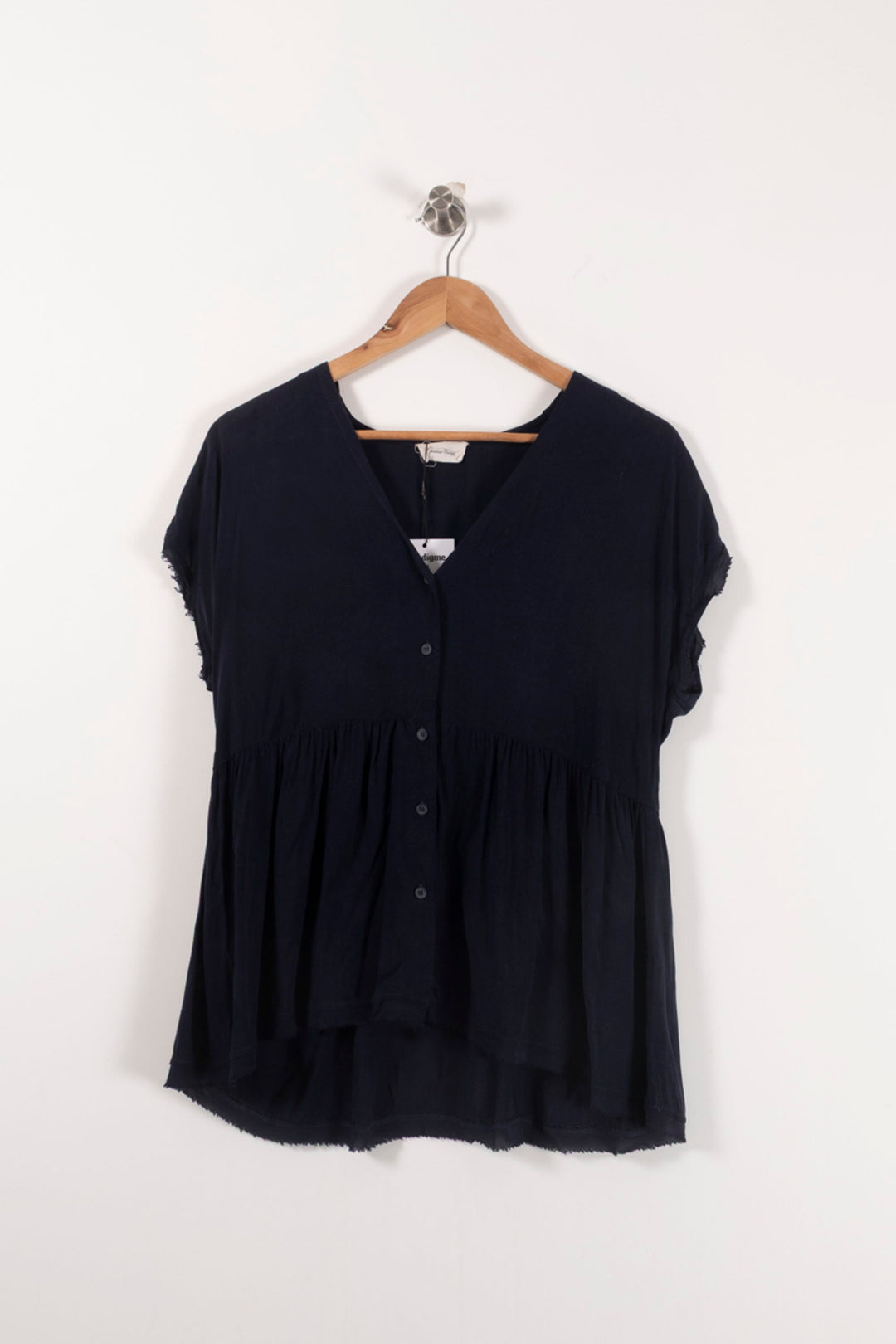 Blouse Bleue - Taille XS/34 de la marque American Vintage | PARAD61859 - Vendu par Paradigme - Image 2