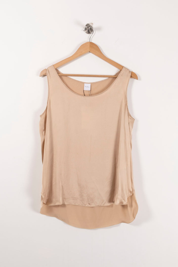 Débardeur Beige - Taille L/40 de la marque Max Mara | PARAD61862 - Vendu par Paradigme - Image 2
