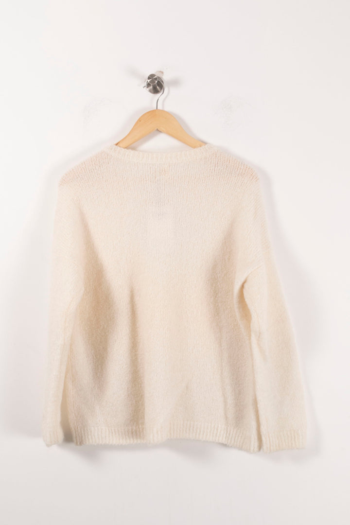 Pull Blanc - Taille S/36 de la marque Des petits hauts | PARAD61872 - Vendu par Paradigme - Image 4