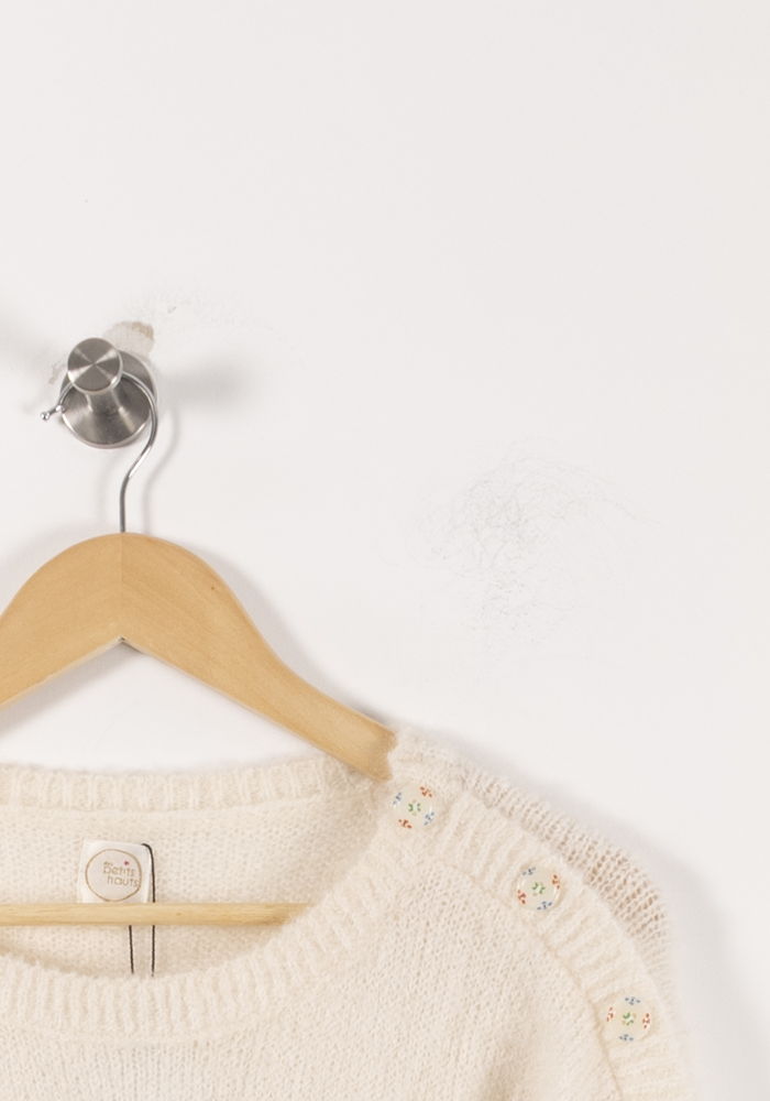 Pull Blanc - Taille S/36 de la marque Des petits hauts | PARAD61872 - Vendu par Paradigme - Image 3
