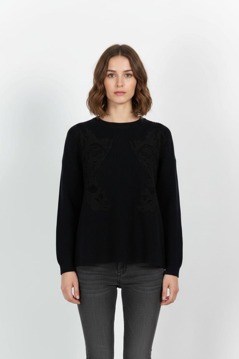 Pull Bleu - Taille S/36 de la marque Sandro | PARAD61874 - Vendu par Paradigme - Image 1