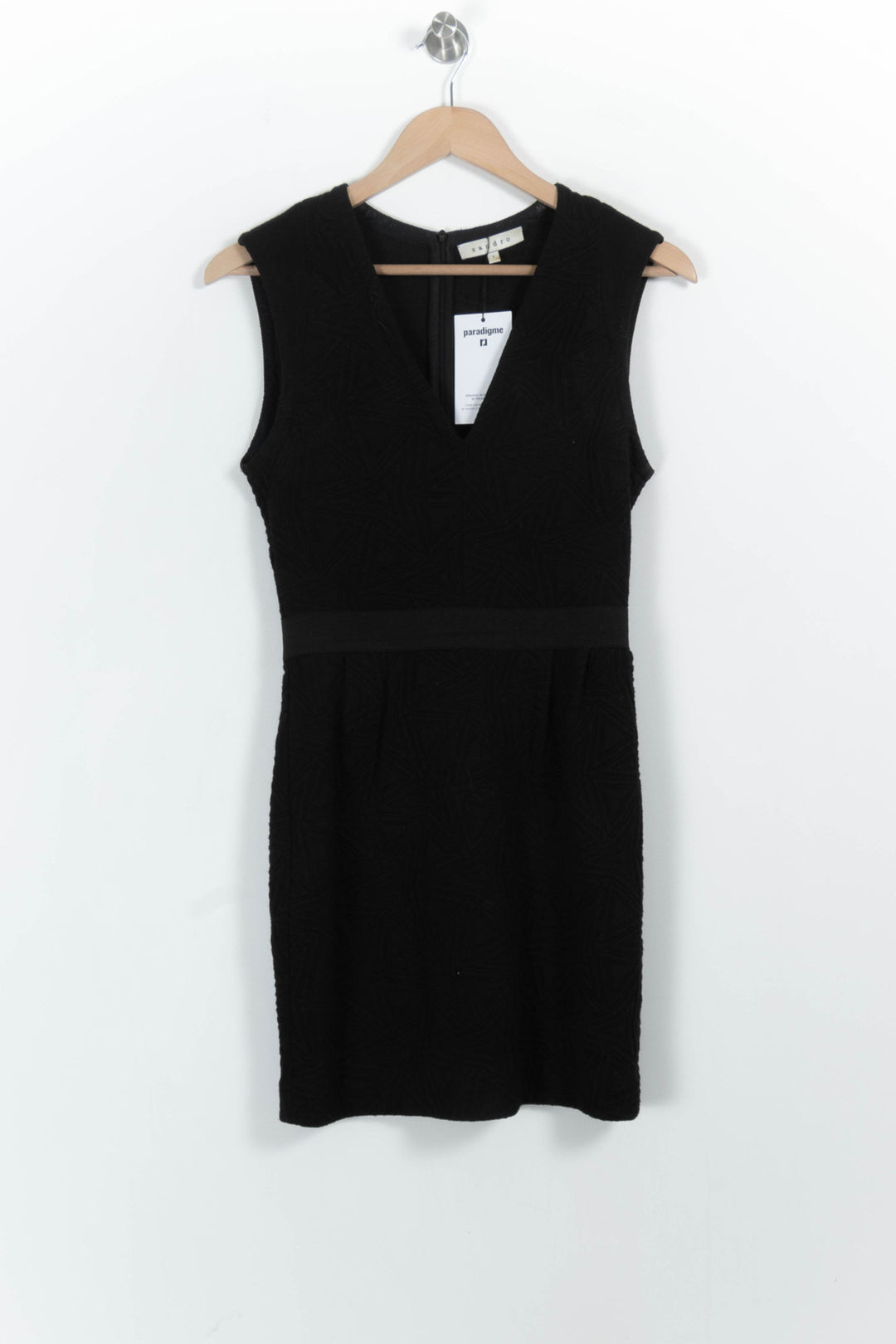 Robe Noire - Taille M/38 de la marque Sandro | PARAD61876 - Vendu par Paradigme - Image 2
