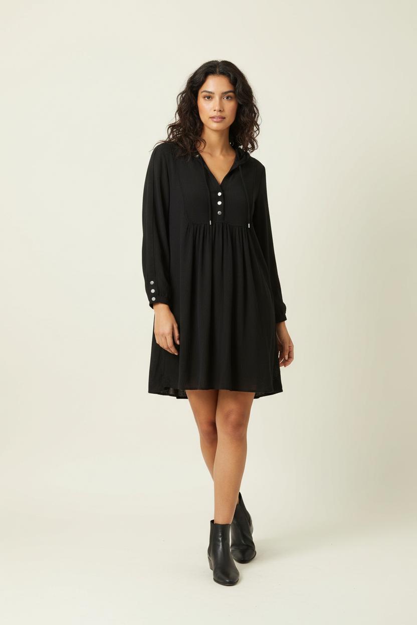 Robe Midi Noire - Taille S/36 de la marque ba&sh | PARAD61881 - Vendu par Paradigme - Image 1