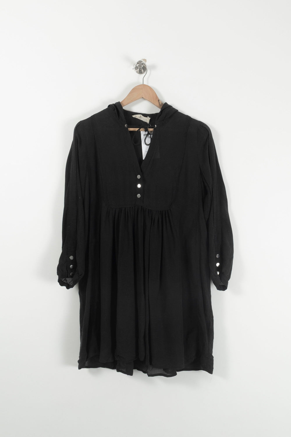 Robe Midi Noire - Taille S/36 de la marque ba&sh | PARAD61881 - Vendu par Paradigme - Image 2