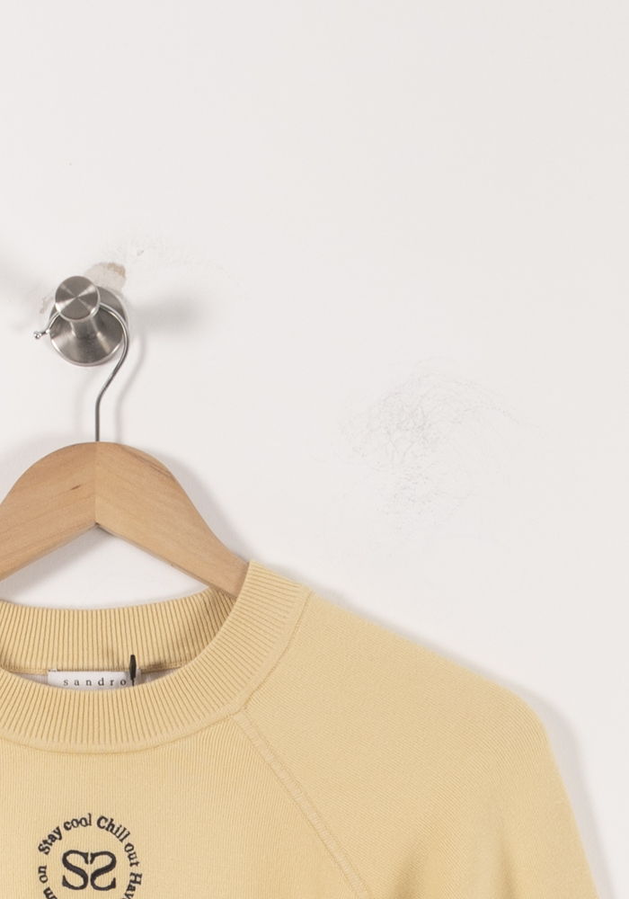 Sweatshirt Jaune - Taille M/38 de la marque Sandro | PARAD61882 - Vendu par Paradigme - Image 3
