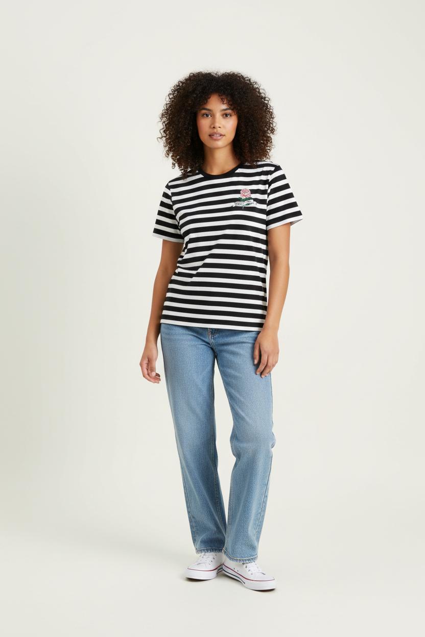 Tee-shirt Noir et Blanc - Taille M/38 de la marque Sandro | PARAD61893 - Vendu par Paradigme - Image 1