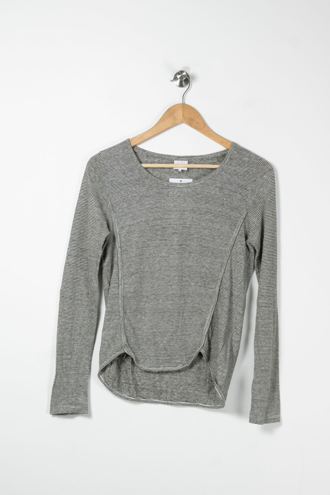 Tee-shirt Manches Longues Gris et Blanc - Taille S/36 de la marque Karl Marc John | PARAD61909 - Vendu par Paradigme - Image 2