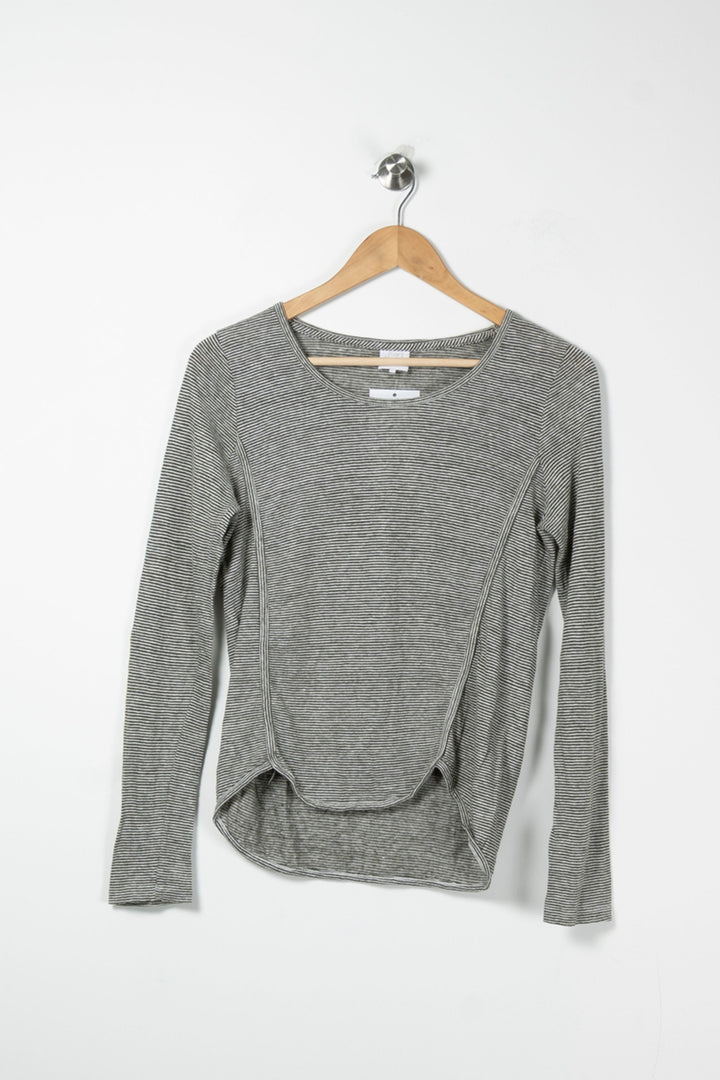 Tee-shirt Manches Longues Gris et Blanc - Taille S/36 de la marque Karl Marc John | PARAD61909 - Vendu par Paradigme - Image 2